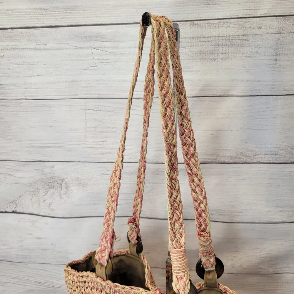 Cappelli Straworld Pastel Multi Color Lined Hobo Bag
